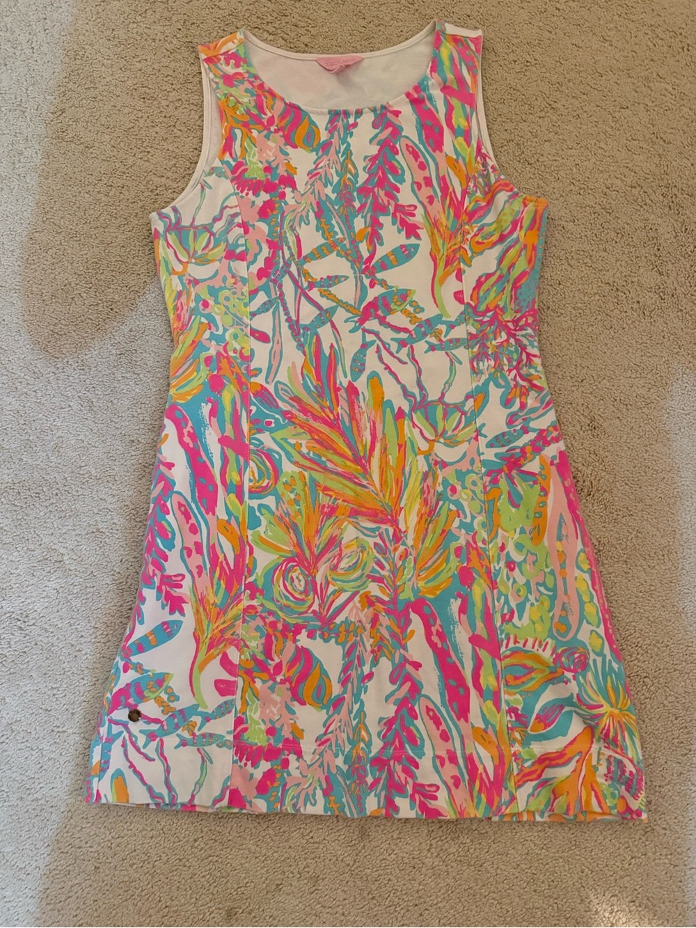 Lilly Pulitzer Scuba to Cuba shift dress Sz L